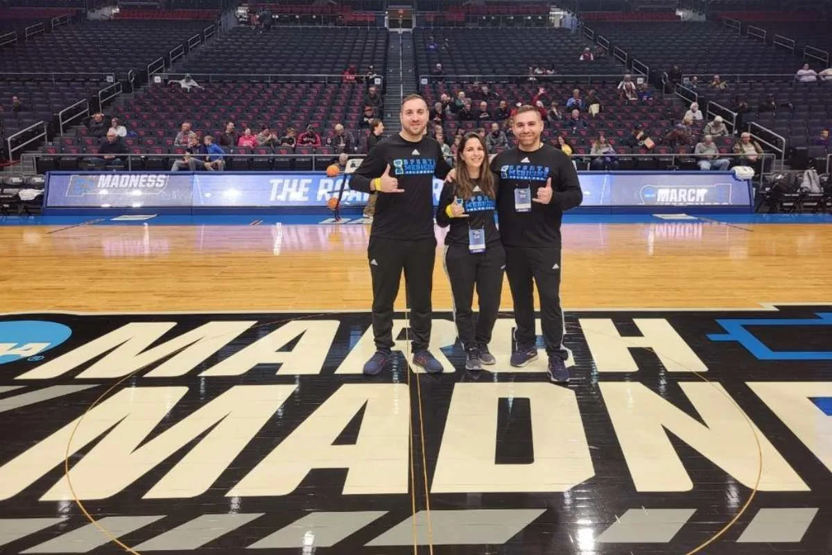 college basketball event medical and performance support environment
